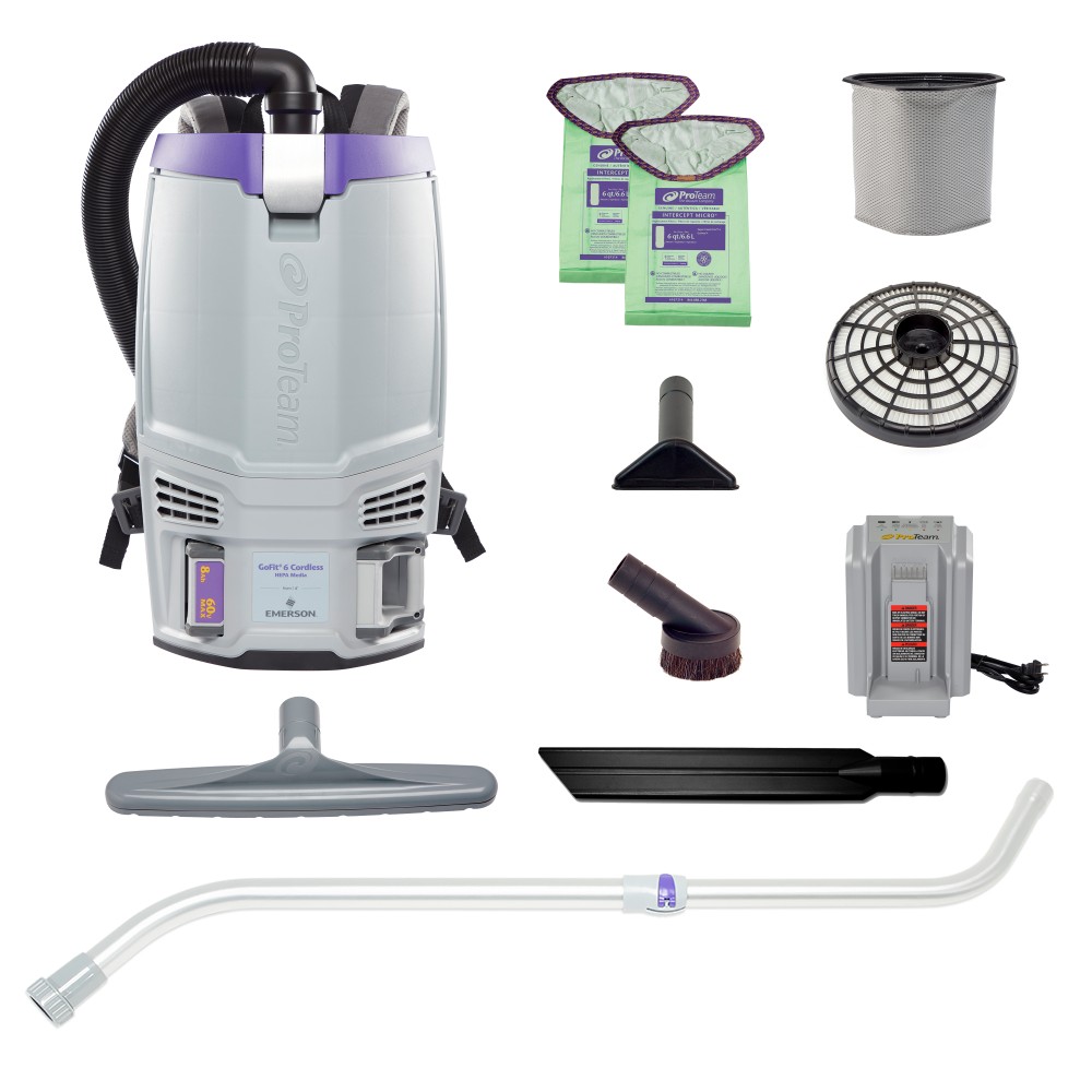ProTeam GoFit Cordless Commercial Backpack Vacuums
