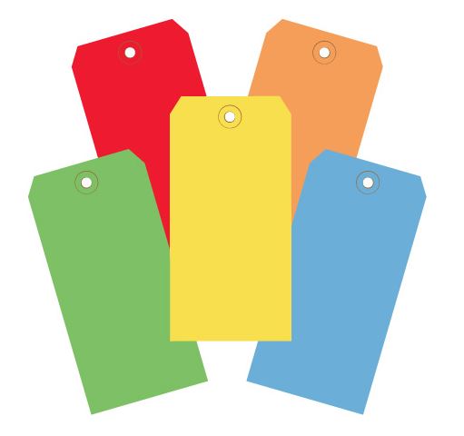 Colored Shipping Tags