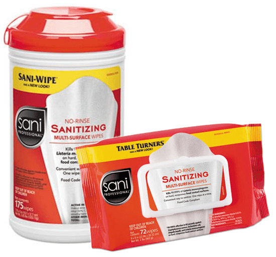 No-Rinse Sanitizing Wipes