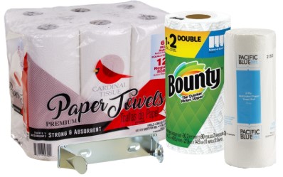 Perforated Kitchen Towel & Dispenser