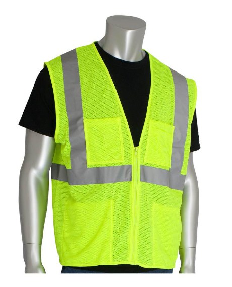 Lime Yellow 4 Pocket Vests