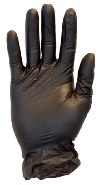 Industrial Grade Powder-Free Black 2.8mil Vinyl Disposable Gloves