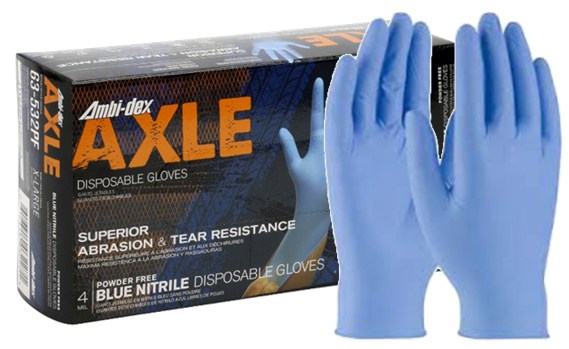 Disposable Medium Duty Powder Free 4mil Industrial Grade Nitrile Gloves