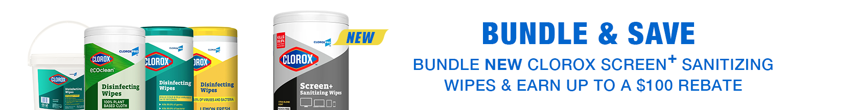 NEW Clorox Screen+ Sanitizing Wipes