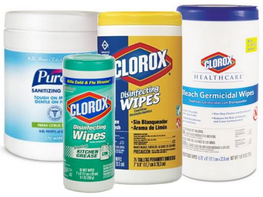 Disinfectant Wipes & Cloths