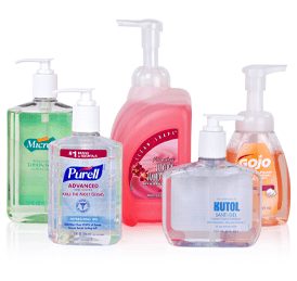 Hand Soap & Sanitizer Pump Size