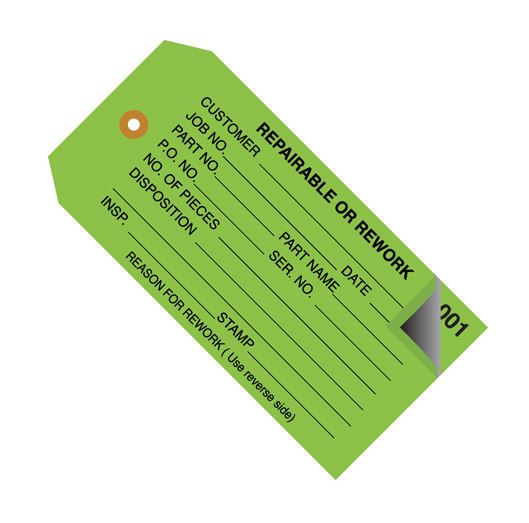 Inspection Tags Sequenced 001-499