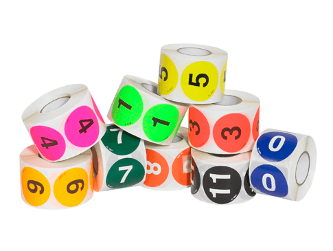 Inventory Labels - Numbers