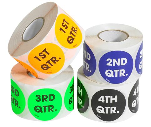 Inventory Labels - Quarters & Years