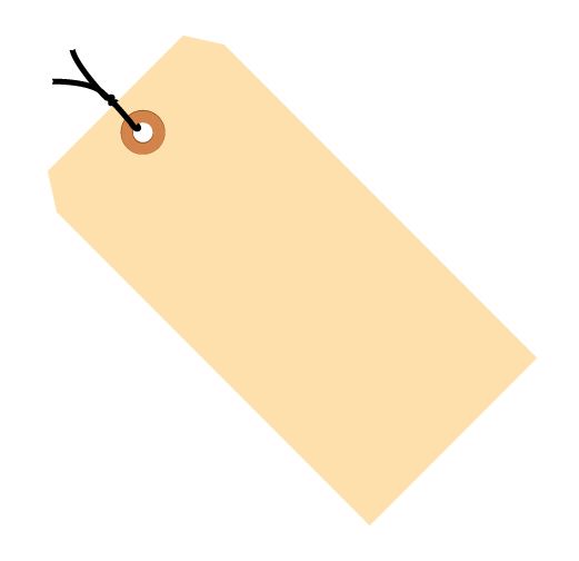 Pre-Strung Manila Shipping Tags