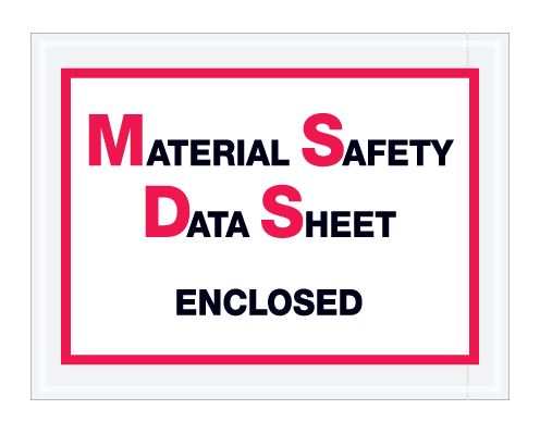 "MSDS" Envelopes