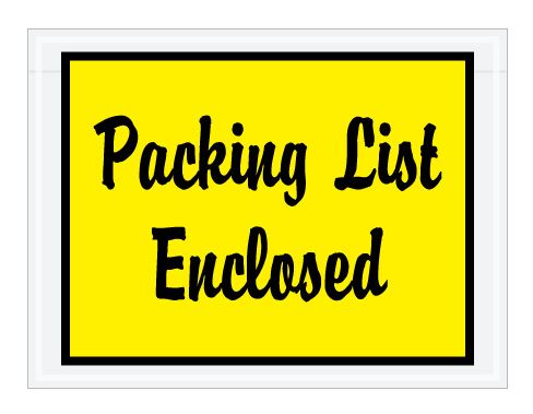 "Packing List Enclosed" Envelopes
