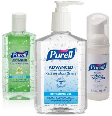 Sanitizer Pump Size