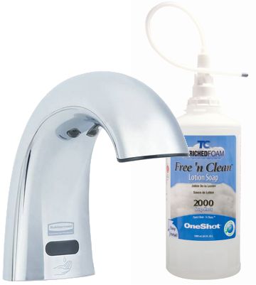 TC Rubbermaid One Shot Foam Soap & Dispensers