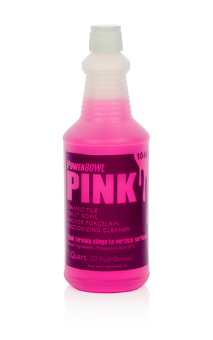 PowerBOWL Pink 20% Phosphoric Bathroom Cleaner - 32 ounce - 10461