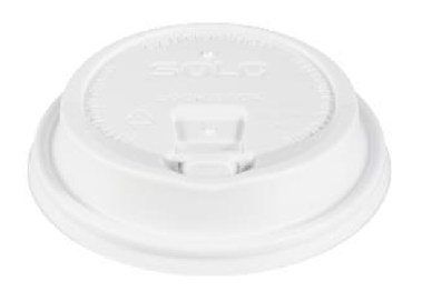 Dixie PerfecTouch Hot Cup Lids For 10 12 And 16 Oz Cups White Pack
