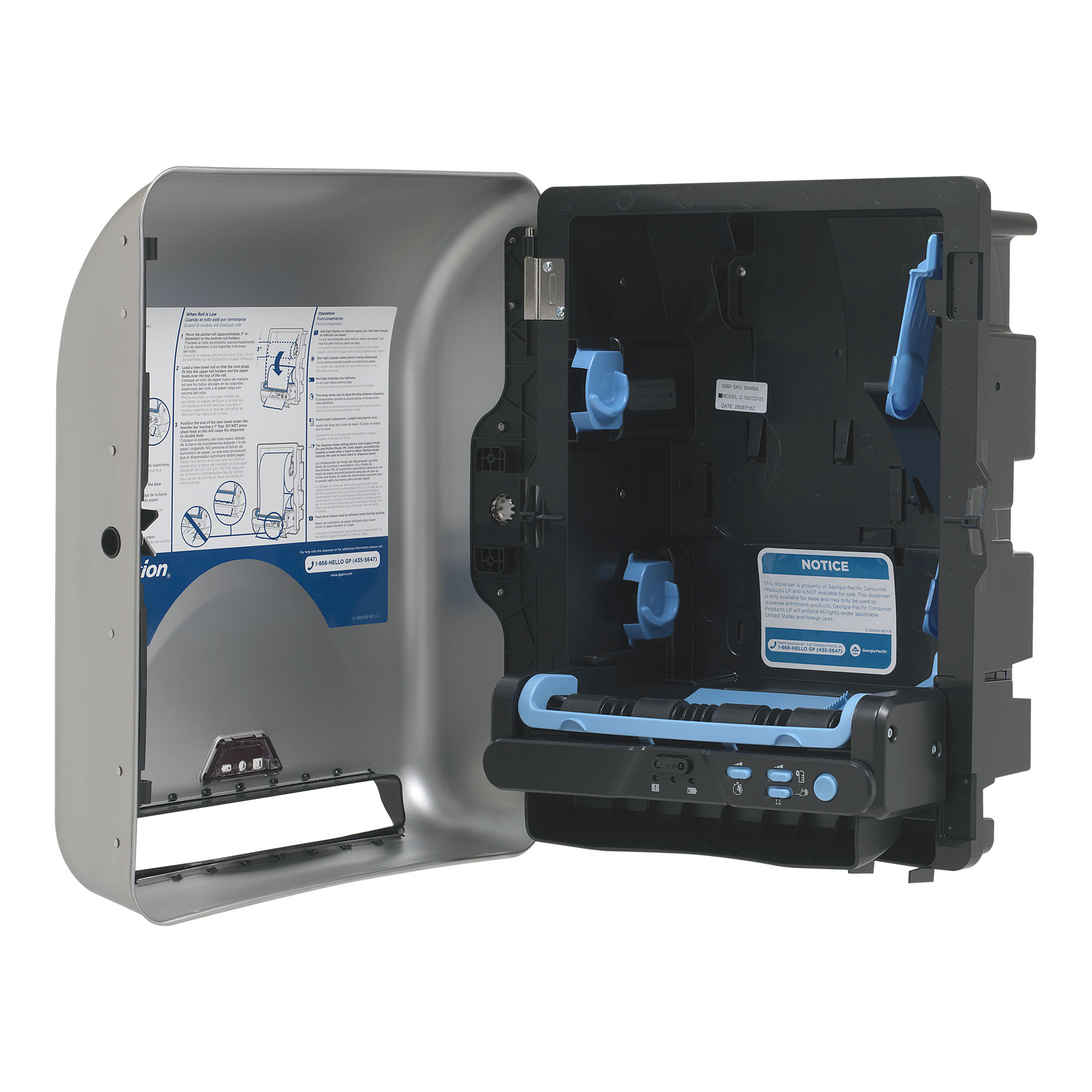 GP Pro 59466A enMotion Recessed Automated Roll Towel Dispenser