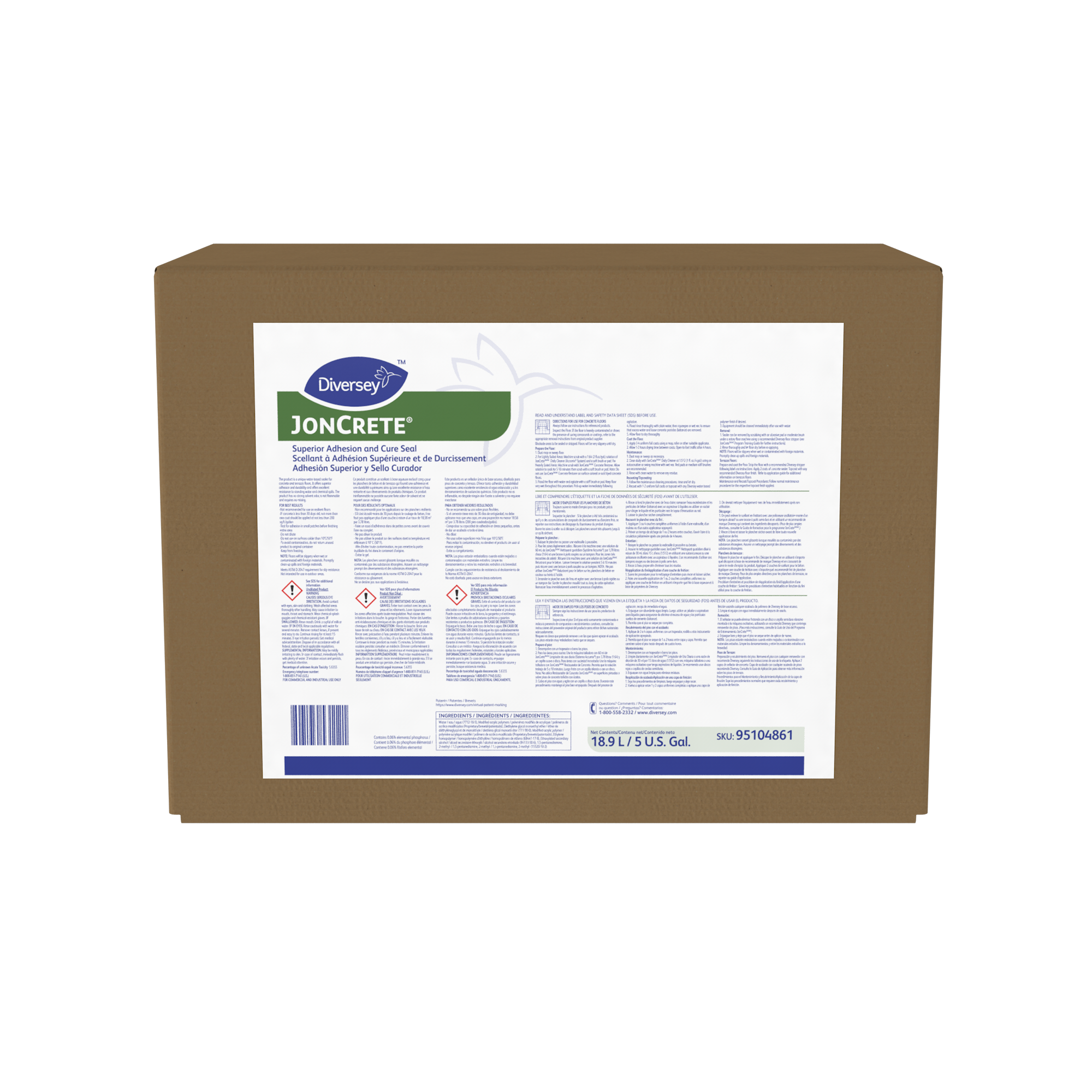 Diversey JonCrete Superior Adhesion and Cure Seal 95104861 5 Gallon