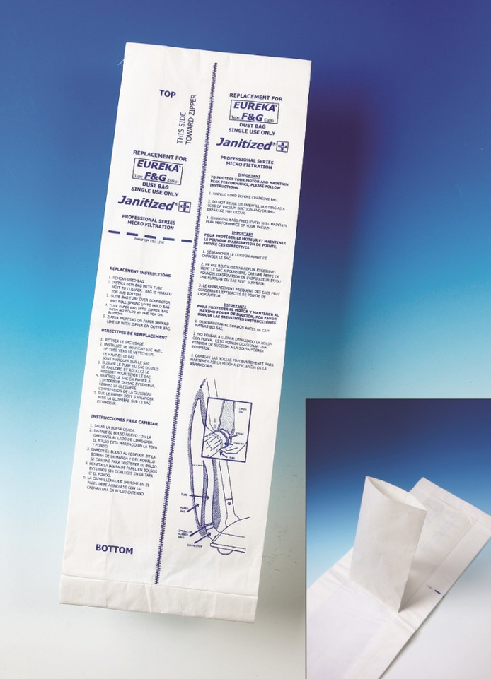 Paper Filter Vacuum Bag F&G Style 1ply, 3 Count SupplyDen