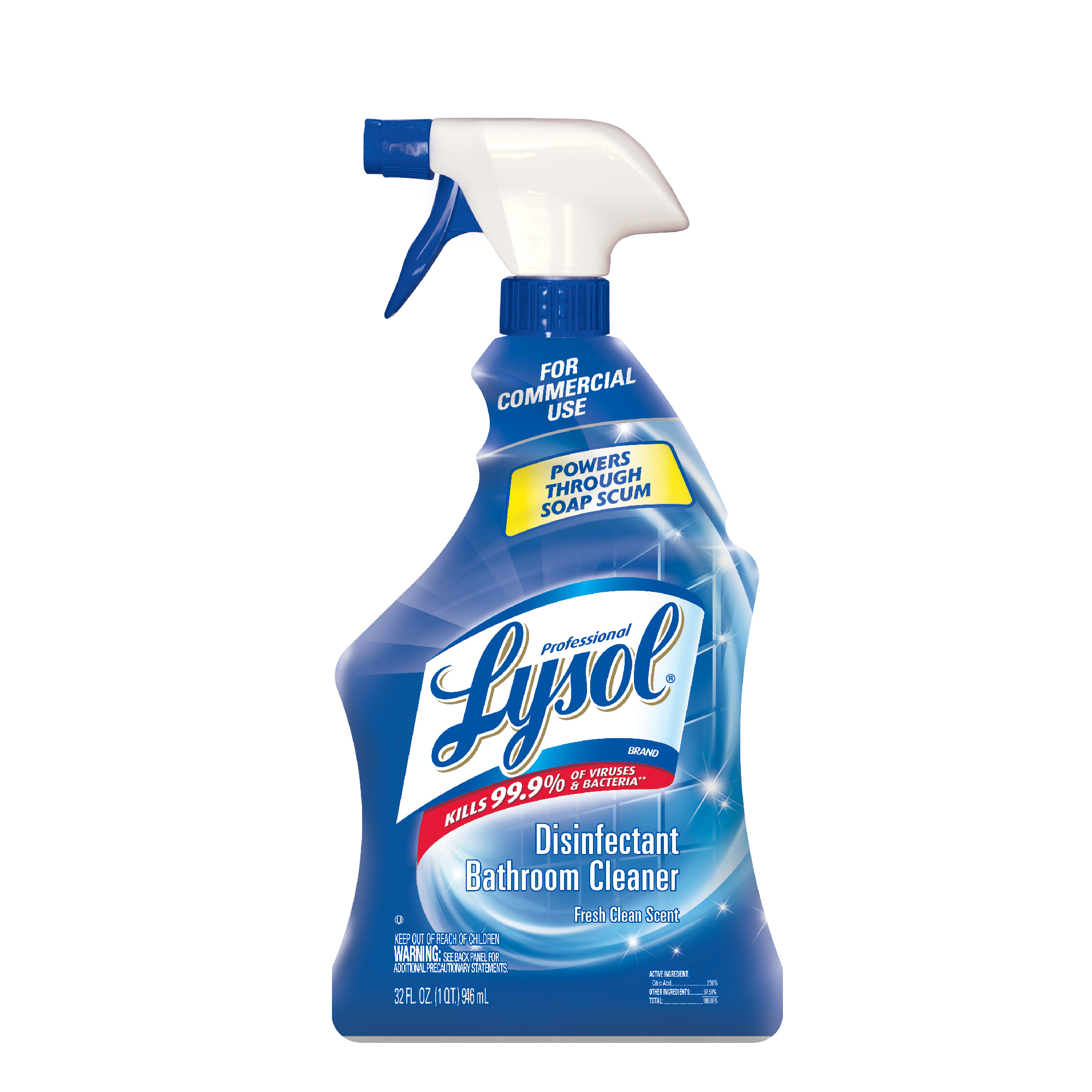 Lysol 04685 Professional Disinfectant Bathroom Cleaner - 32 Ounce
