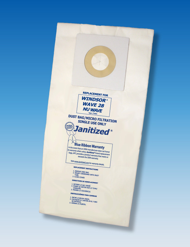 Paper Filter Vacuum Bag Windsor Wave, 10 Count SupplyDen