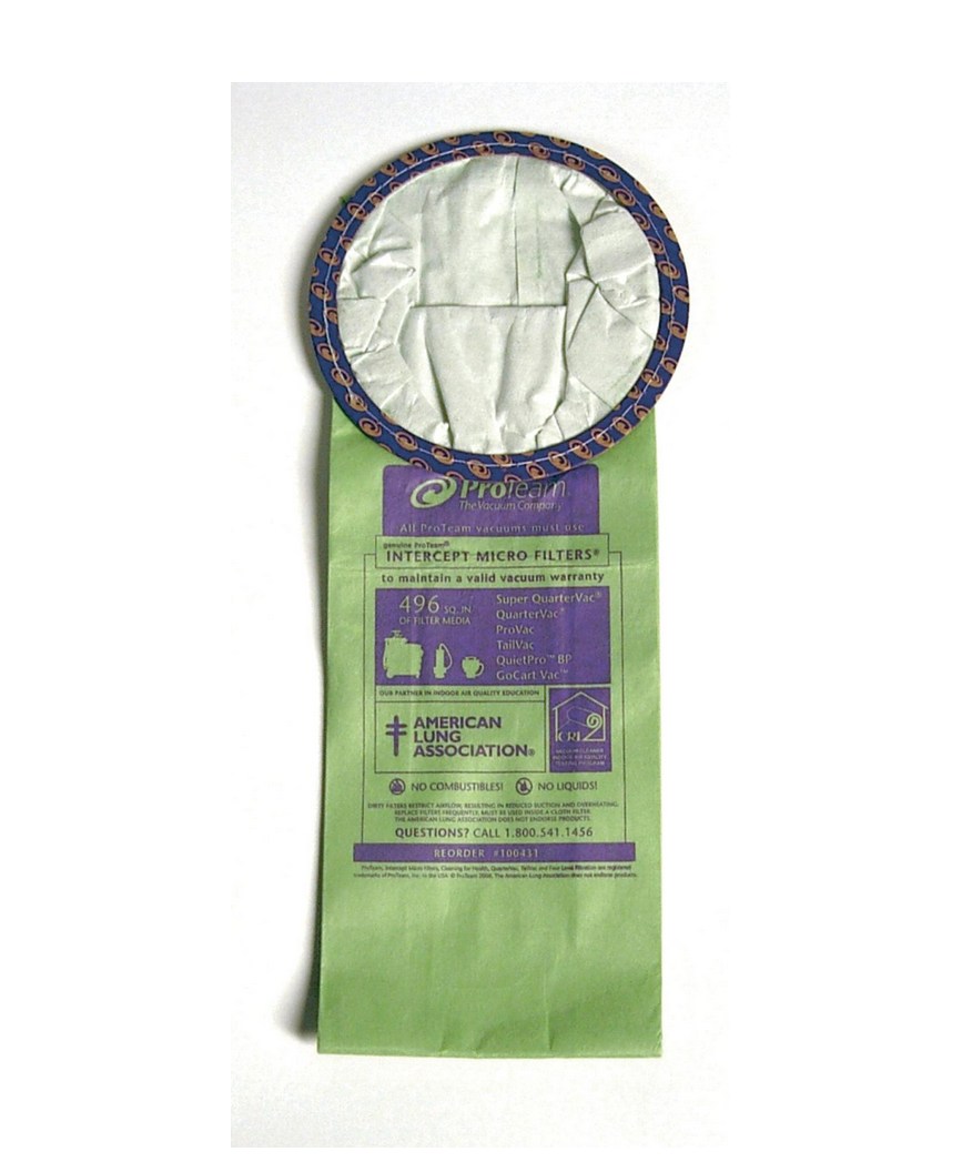 ProTeam Intercept Micro Filter Bags for Super Quartervac Backpack