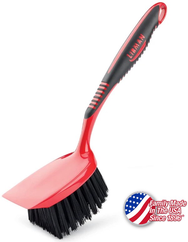 Libman 10-in Poly Fiber Stiff Deck Brush in the Deck Brushes