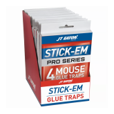 JT Eaton 7567324 Stick-Em Pro Series Small Glue Trap For Rodents - 4 Count
