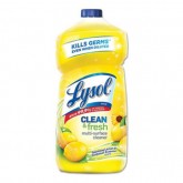Lysol 78626 All Purpose Lemon Sunflower Disinfectant Cleaner - 40 ounce, 9 per case