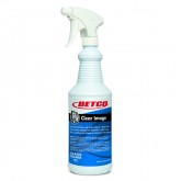 Betco 19212 Clear Image RTU Ready to Use Glass and Hard Surface Cleaner - 32 Ounce Quart, 12 per Case