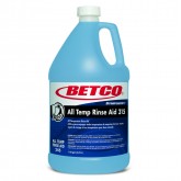 Betco 24574 Symplicity All Temperature Rinse Aid Liquid Dish Detergent 315 - Gallon, 4 per Case