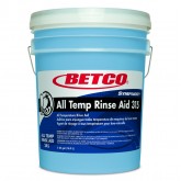 Betco 24578 Symplicity All Temperature Rinse Aid Liquid Dish Detergent 315 - 5 Gallon Pail
