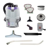 GoFit 3 Cordless 8Ah, 3 qt. Cordless Backpack Vacuum w/ 1.5" Aviation Vac Kit