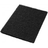 14" x 28" Black Rectangular Stripping Pads