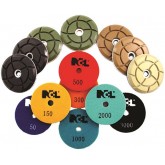 NCL Granite Master 3" Diamond Pads - #500 Grit, Red