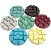 NCL Wet Concrete 3" Diamond Pads - #50 Grit, Light Green