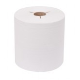 Controlled Premium TAD 3-Notch White Roll Towel - 8" x 600'
