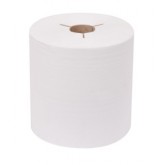 Controlled 3-Notch White Recycled Roll Towel - 8" x 450'