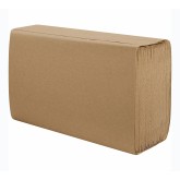 Genuine Joe 21020 Natural Singlefold Paper Towels - 4000/case