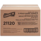 Genuine Joe 2110 C-Fold Towel - White 2400/case