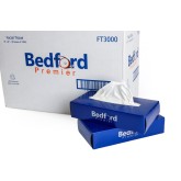 Bedford Premier 2-Ply Flat Box Facial Tissue - 100sheets per box / 30 per case