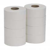 GP Pro 13718 Pacific Blue Basic 1-Ply 9" Jr. Jumbo Bathroom Tissue - White, 2000' L x 3.5" W