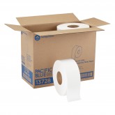 GP Pro 13728 Pacific Blue Select 2-Ply 9" Jr. Jumbo Bathroom Tissue - White, 1000' L x 3.5" W