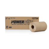 PowerSOFT Universal Brown Roll Towel - 8" x 350'