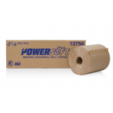PowerSOFT Universal Brown Roll Towel - 8" x 800'