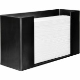 Folded Towel Dispenser - Countertop, Smoke Black Plastic