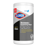 Clorox Screen+ 60724 Sanitizing Wipes - 75 count, 6 per case