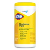 Clorox 15948 Crisp Lemon Bleach Free Disinfecting Wipes - 75 count, 6 per case