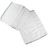 White Cloth Laundered Diapers - 5 Pound Box