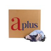 Washed Cotton Sweatshirt Rags - Assorted Colors, 50lb Box